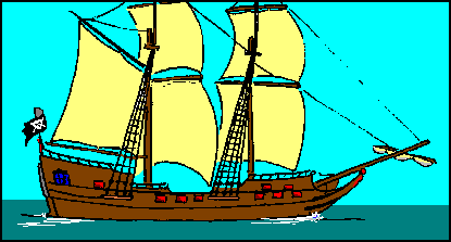 Piratenbrigg mit 18 Kanonen